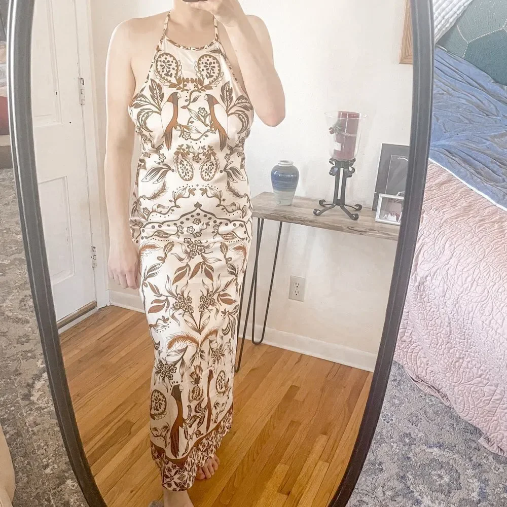 house of harlow satin dress House of Harlow 1960 | Dresses | Nwt House Of Harlow 96 Navy Satin Silky  Midi Party Dress